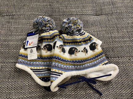 Шерстяная зимняя шапка Janus Янус новая