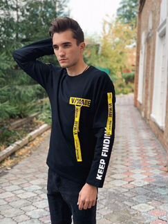 Свитшот - yuan / Кастом / Чёрный / дизайнерский