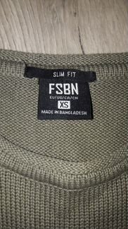 Свитер лонгслив мужской хаки 44