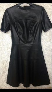 Платье из экокожи