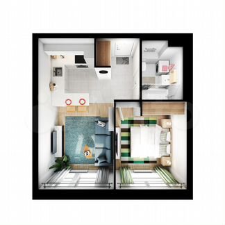 2-к квартира, 35.7 м², 19/32 эт.