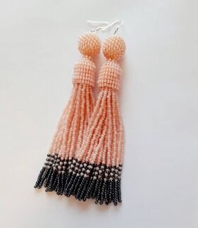 Серьги Оскар из бисера
