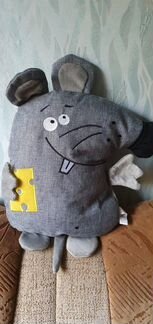Мышь декоративная подушка игрушка