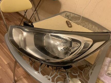 Фара передняя левая Hyundai Solaris, 2011-2014, 92