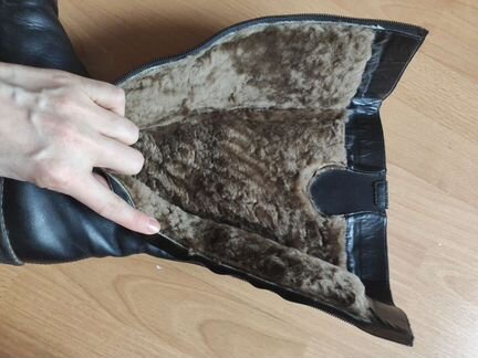 Сапоги осень, зима, б/у мало