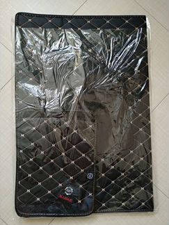 Кофр из экокожи в багажник черный с замком Big