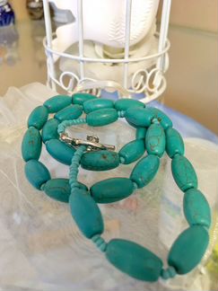 Новые бусы из бирюзы
