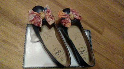 Новые балетки нат. кожа р.39