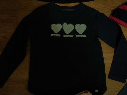 Размер 122. Футболка zara, платье polo, пижама. За