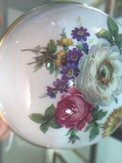 Шкатулка антикварная фарфор кайзер Германия