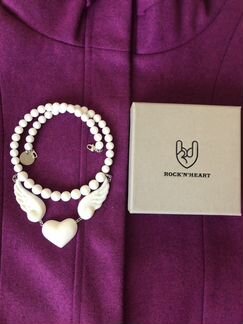 Колье из фарфора дизайнерское Rock’n’heart