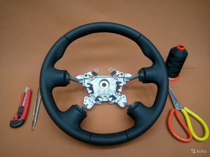 Кожаный руль Ниссан Альмера / Nissan N16, Y11