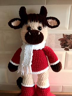 Игрушка вязаная Бычок