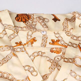 Рубашка принт цепи