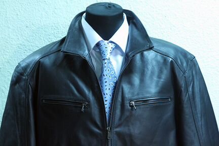 Куртка кожаная большая