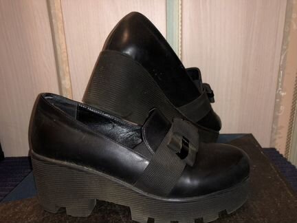 Туфли осенние на платформе б/у