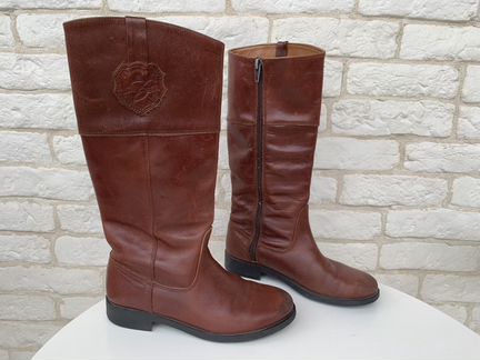 Кожаные сапоги Zara р33 и 34