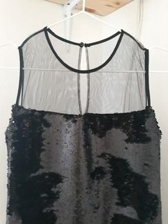 Волшебное черное платье с пайетками