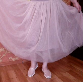 Юбка пачка,юбка из сетки,пудра 48-50 р