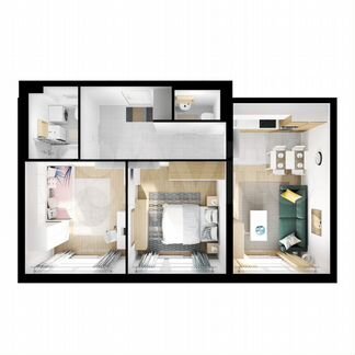 2-к квартира, 62.7 м², 14/31 эт.