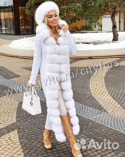 Кардиган с финским песцом