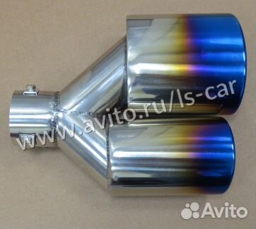 Насадка на глушитель HJ-3026-BU на левую сторону