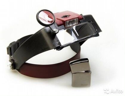 Лупа налобная с подсветкой