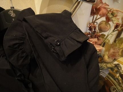 Стрейчевая блуза черного цвета