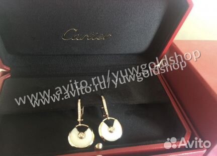 Золотые серьги 585 пробы с брил. 0.3 ct, 11 гр