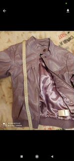 Куртка кожаная на девочку 8-10 лет 156 р