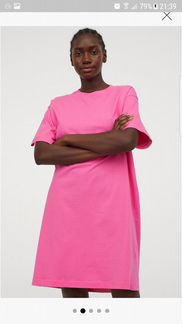 Хлопковое платье футболка