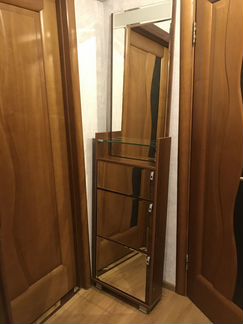 Тумба для обуви с зеркалом