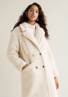 Шуба из искусственного меха mango