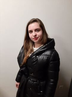 Пуховик женский одеяло удлиненный с поясом