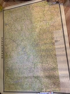 Карта Подмосковье для охотников и рыболовов