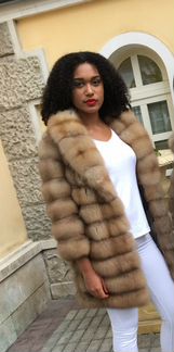 Шуба из куницы новая