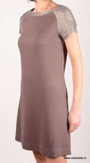 Бежевое платье Beauty с поясом