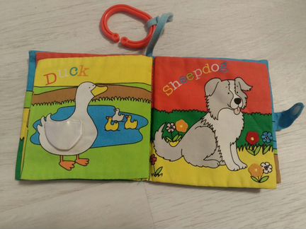 Mothercare мягкая развивающая книга My farm animal