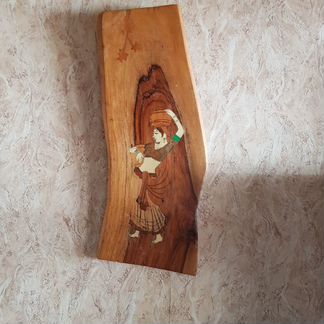 Деревянное панно авторская рабога Индия