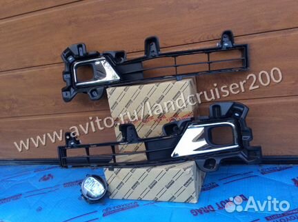 Решетка в бампер Land Cruiser 200 2019