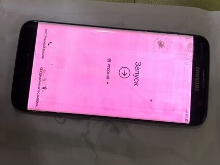 Телефон samsung S7 edge черный