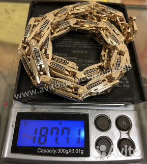 Новая золотая мужская цепь Baraka 187.71 г 585 пр