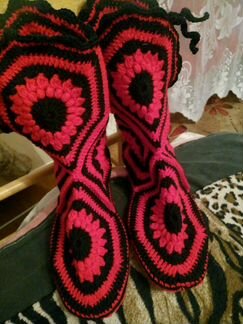 Сапожки крючком