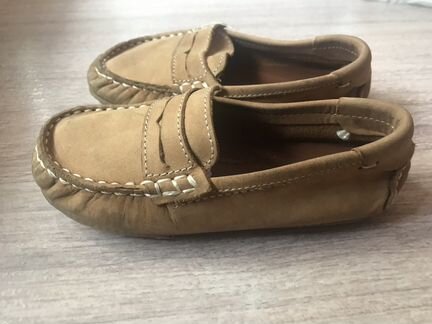 Кожаные мокасины zara для мальчика