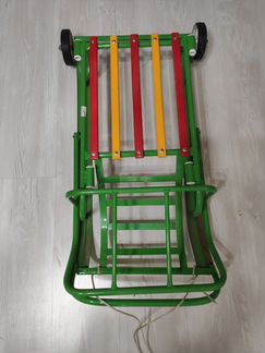 Санки на 2х колесиках