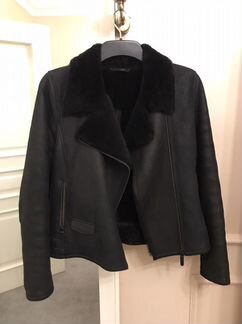 Чёрная дублёнка косуха