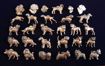 Коллекция значков Собаки разных пород