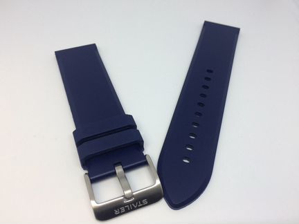 Ремешок натуральный Синий каучук Stailer 3 видов