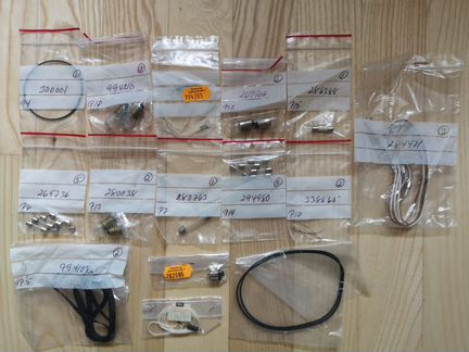 Tandberg лампочки, пасики, детали