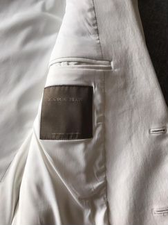 Белый мужской пиджак Zara Man